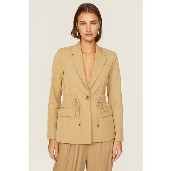 Derek Lam 10 Crosby Arwen Jacket Size 2 Khaki Excellent Condition - Picture 1 of 10